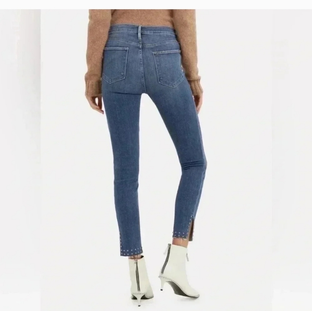 Frame Studded Ankle Le Skinny Jeans - Picture 2 of 6